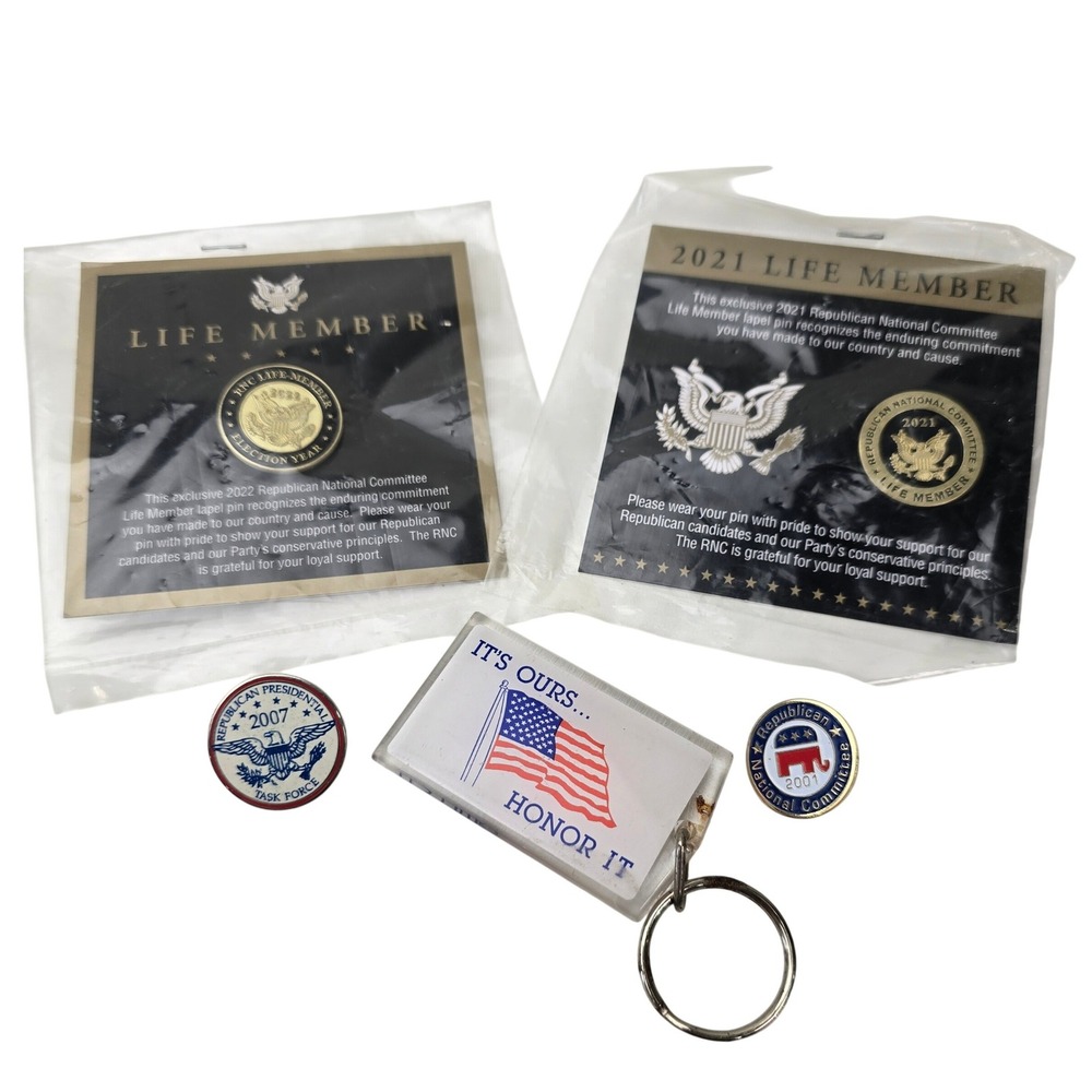 Republican RNC Pin Lot Life Member 2021 2022‎ GOP Political Pins USA